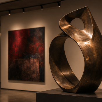 Galeria de arte enfoque pieza