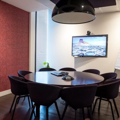 Sistemas de videoconferencia: espacios como este serán comunes en nuestras oficinas.